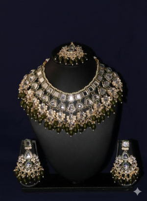 The Olive Empress Heritage Kundan Set