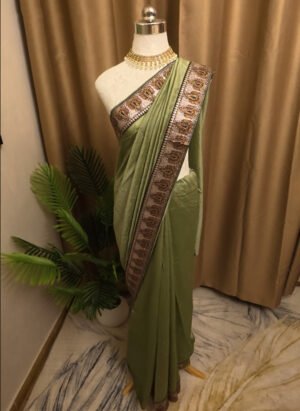 Embroided Silk Saree